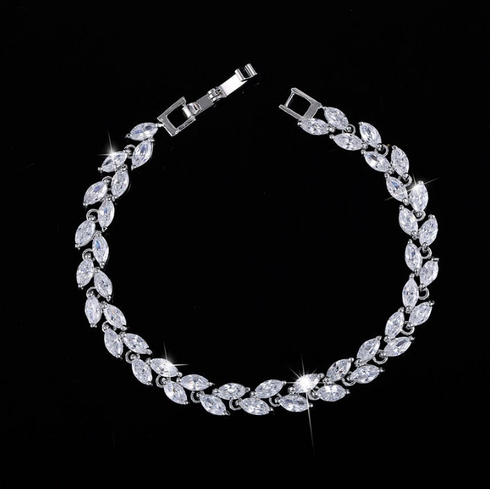 Bridal Bracelet, Wedding Jewelry, Bride Bracelet,Wedding