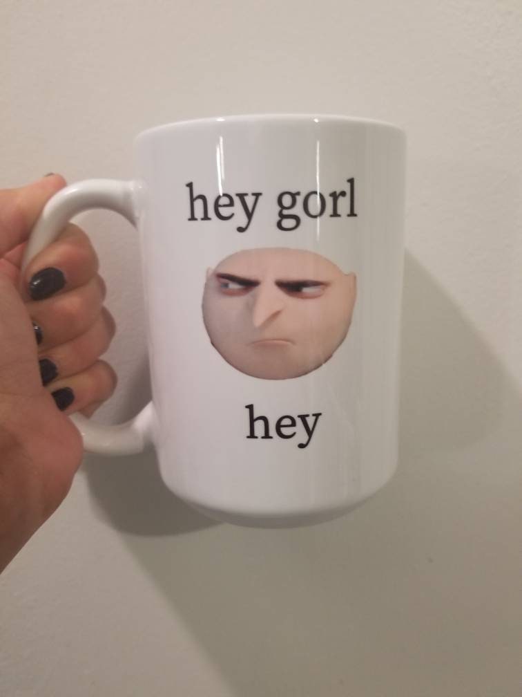 Hey gorl hey hey girl hey meme gift meme lover mug funny etsy