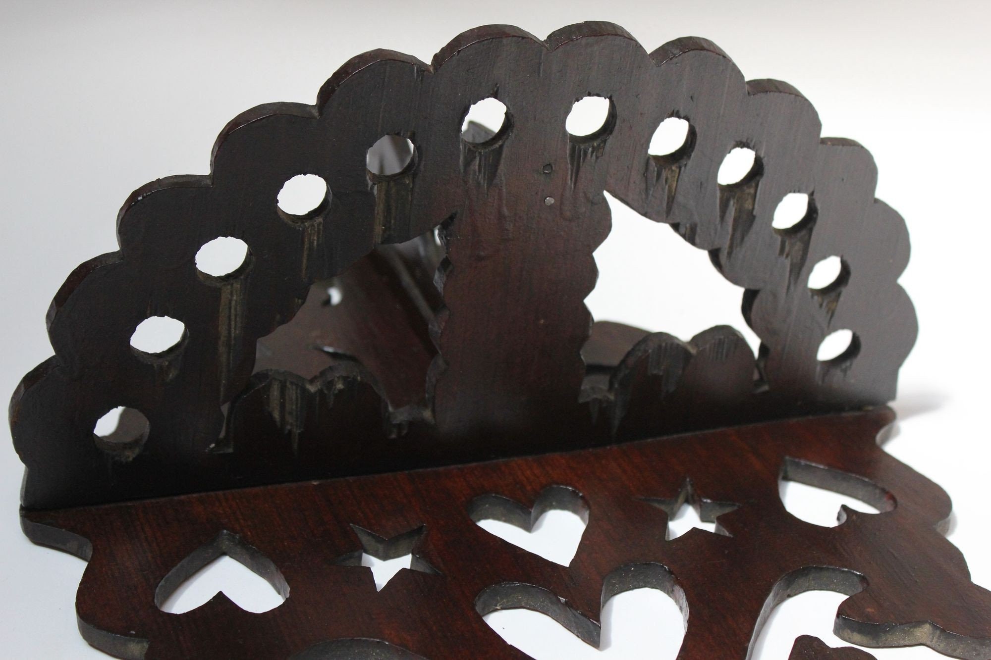 Vintage Folk Art Fretwork Pipe Holder With Bird Motif - Etsy