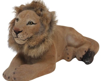 Figura de león Bobblehead Nodder japonés vintage