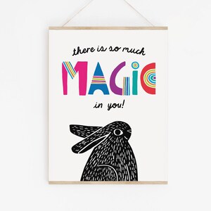 Rabbit Kids Print, Positive Affirmations, Cute Bunny Print, Printable Kids Poster, Rabbit Poster, Rabbit Art, Cute Nursery Print, Bunny
