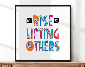 Positive Affirmations, Kids Prints, Kids Poster, Motivational Poster, Homeschool, Classroom Decor, Playroom, Love Poster, Affirmation Print