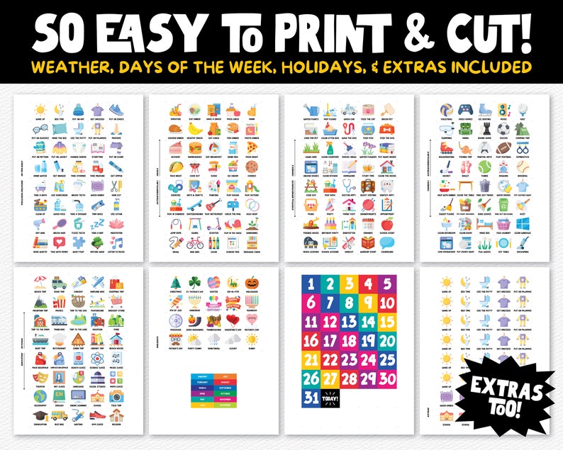 Puede incluir: Un conjunto de im&aacute;genes imprimibles y recortables para usar en el aula o en casa. Las im&aacute;genes incluyen el clima, los d&iacute;as de la semana, los d&iacute;as festivos y extras. Las im&aacute;genes son coloridas y f&aacute;ciles de usar.