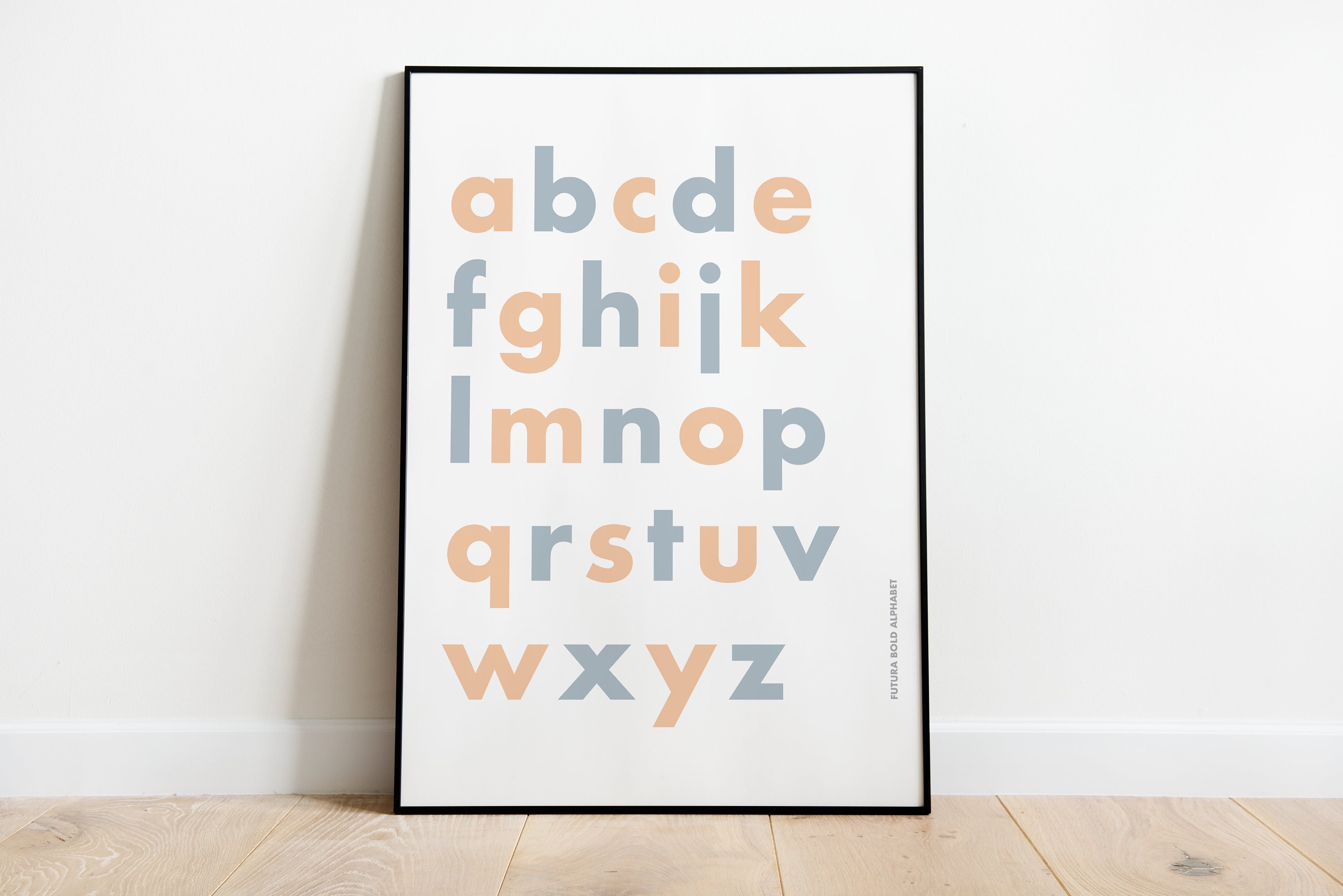 Printable Alphabet Print, Kids Prints, Kids Poster, Alphabet Poster