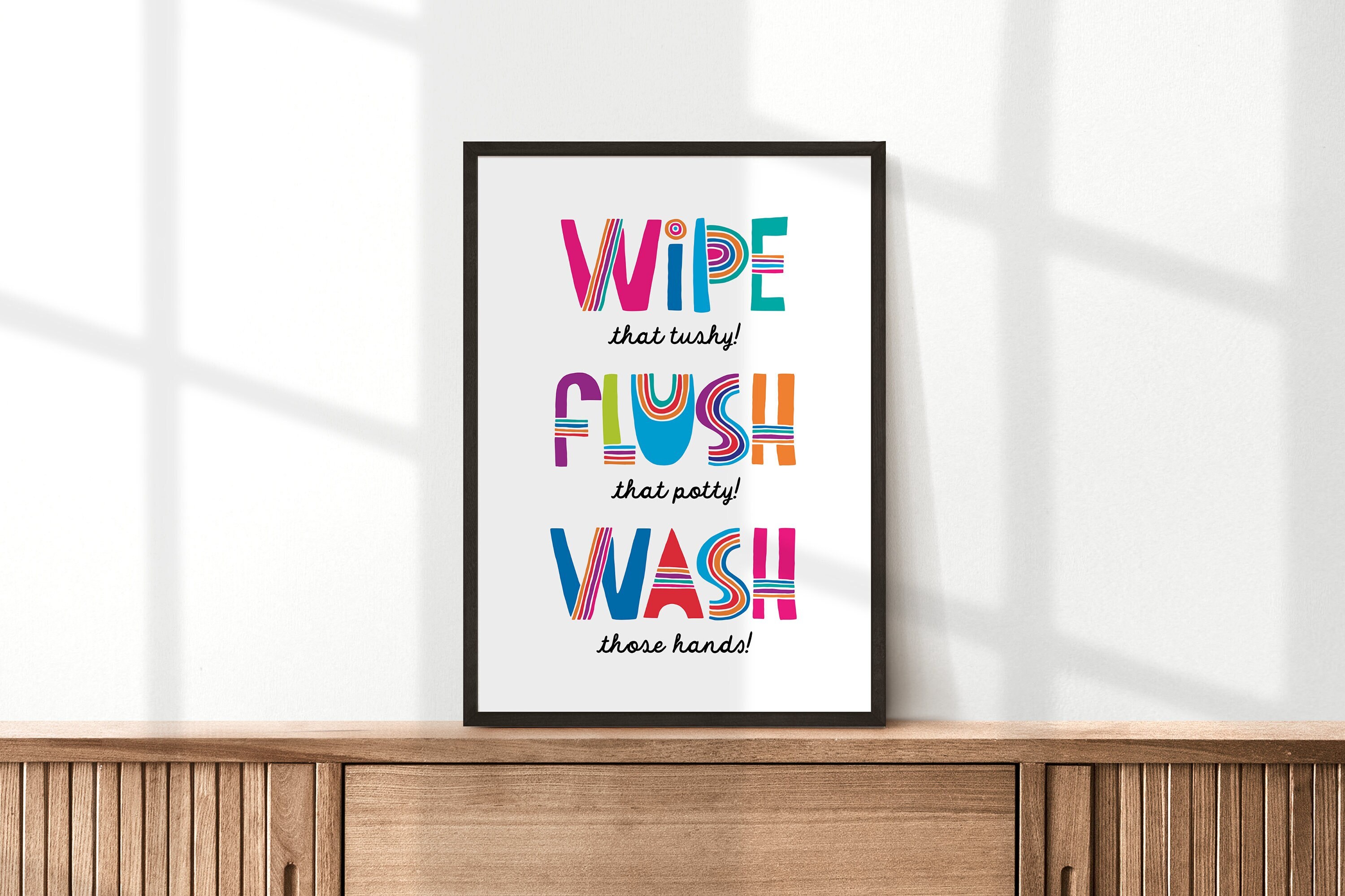 Bathroom Print for Kids Kids Prints Kids Poster Bathroom - Etsy