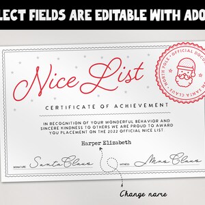 Editable Letter From Santa, Personalized Letter From Santa, Printable ...