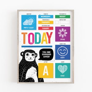 Morning Board Cards and Chart Editable Circle Time Board Toddler Routine Chart Toddler Preschool Calendar Homeschool Morning Work Activity