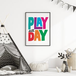 Playroom Poster Printable Kids Print Kids Poster Printable Poster for ...