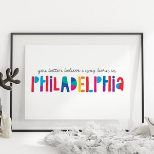 Custom Nursery Art, Regalo para niños, Ciudad natal, Habitación para niños, Impresión digital, Habitación para bebés, Baby Shower, Estado personalizado, Ciudad personalizada, Lugar de nacimiento imagen 4