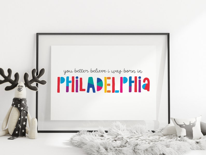 Custom Nursery Art, Regalo para niños, Ciudad natal, Habitación para niños, Impresión digital, Habitación para bebés, Baby Shower, Estado personalizado, Ciudad personalizada, Lugar de nacimiento imagen 4