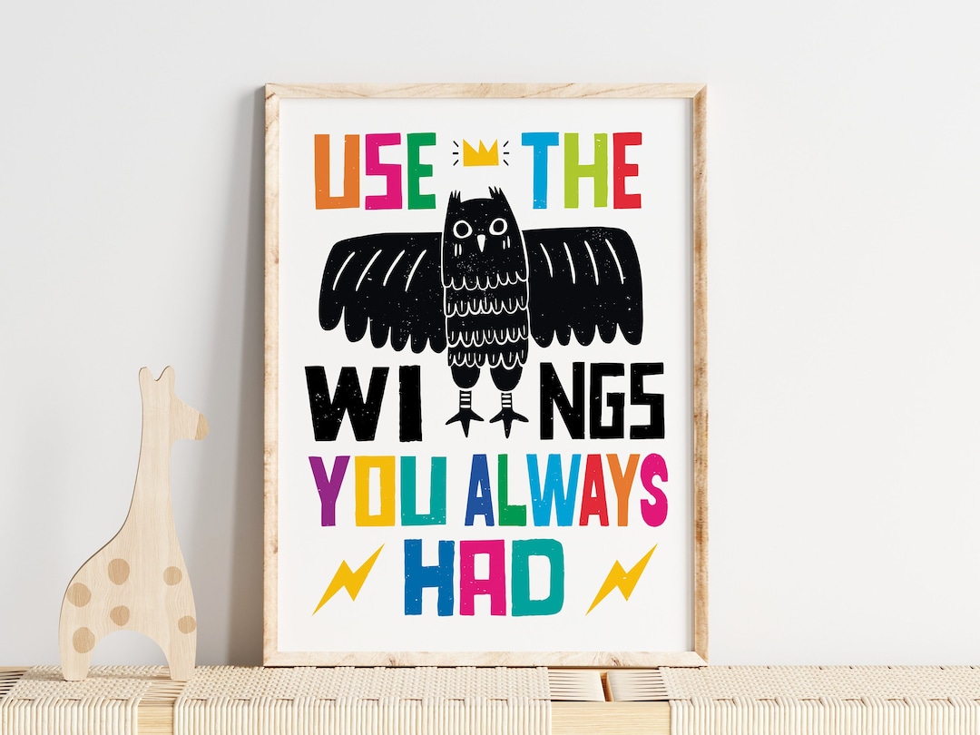 Printable Positive Poster for Kids, Positive Affirmations Print, Cute Owl Print, Printable Kids ...