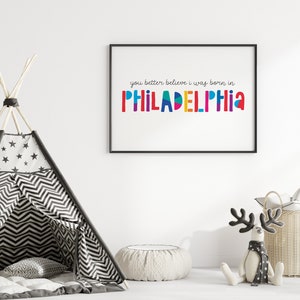 Custom Nursery Art, Regalo para niños, Ciudad natal, Habitación para niños, Impresión digital, Habitación para bebés, Baby Shower, Estado personalizado, Ciudad personalizada, Lugar de nacimiento imagen 5