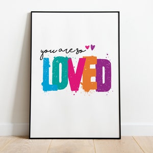 Kids Room Printable Art, Gift for Kids, Affirmations, Positive Art, Playroom Art, Kids Room Decor, Art Print, Digital Print, Kids Room