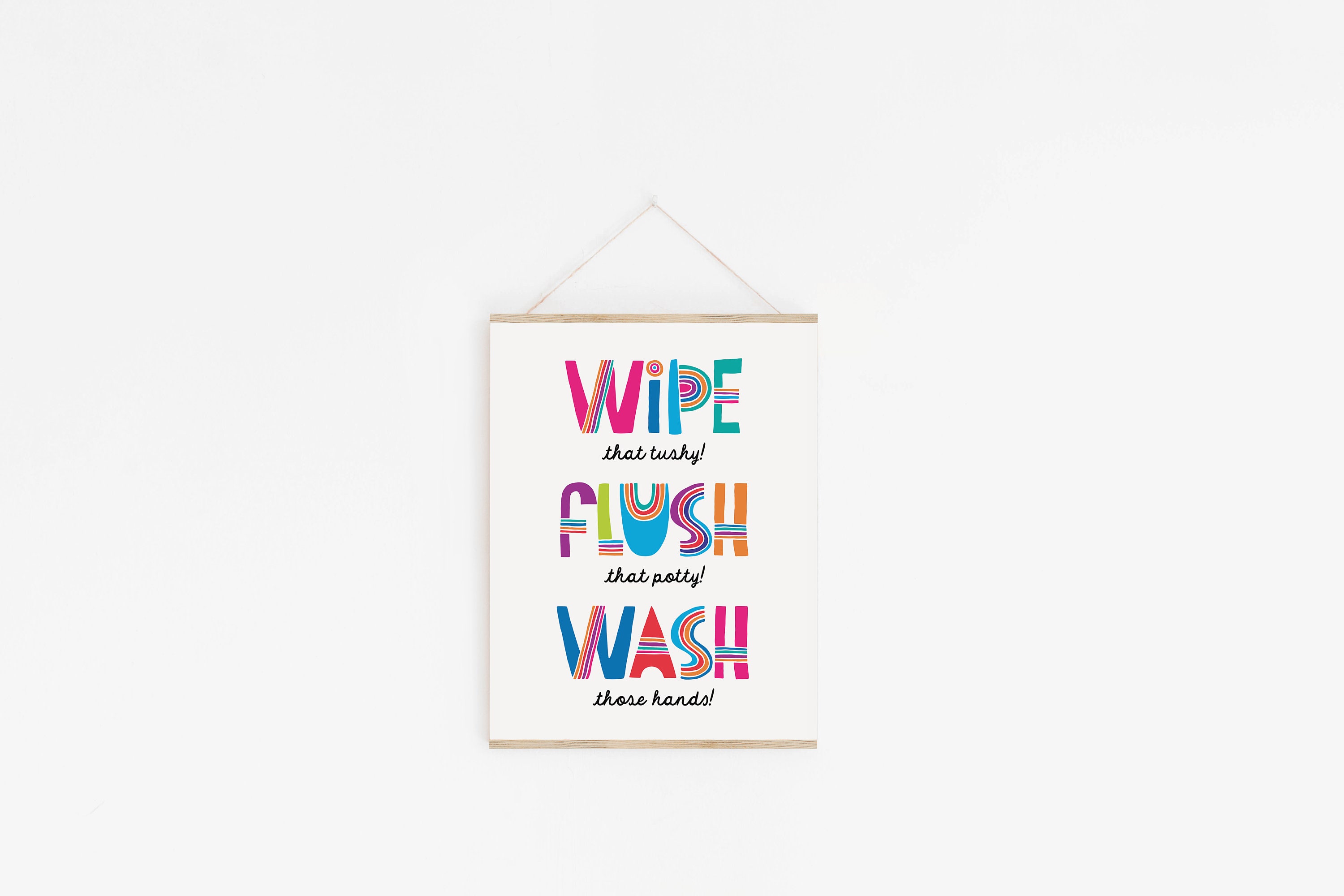 Bathroom Print for Kids Kids Prints Kids Poster Bathroom - Etsy