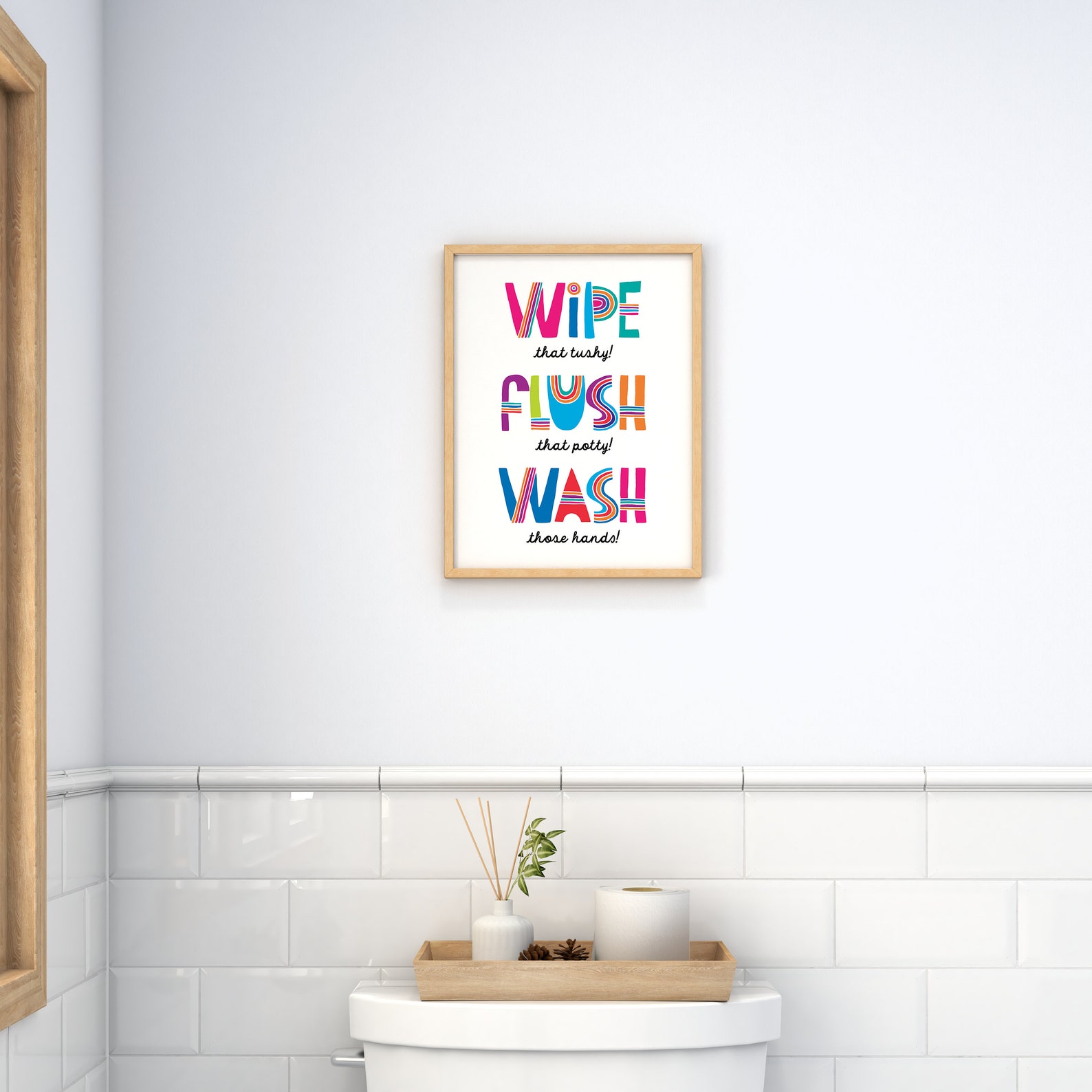 Bathroom Print for Kids Kids Prints Kids Poster Bathroom - Etsy