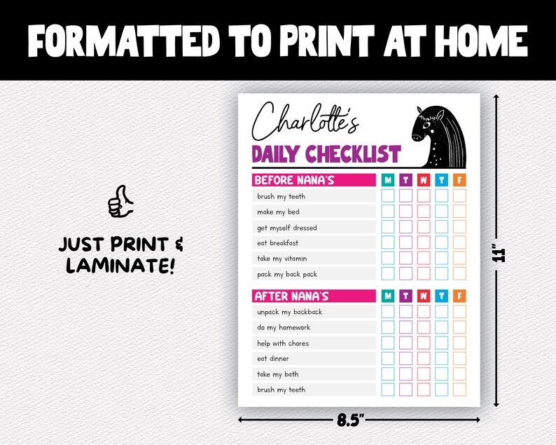 Tabla De Tareas Imprimible Para Niños Con Imágenes, Tabla De Rutinas