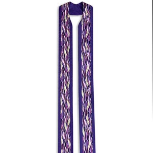 Clergy Stole, Personalized, Purple Stole, Advent Clergy Stole, Lent Clergy Stole, Flowing Waters of Life Stole