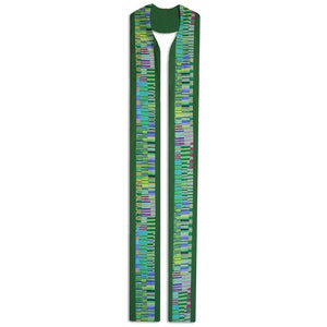 Clergy Stole,  Personalized, Green Clergy Stole, Ordinary Time Clergy Stole, Garden Mosaic, Clergy Stole, Clergy Stole, Pastor