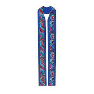 Clergy Stole, Blue Clergy Stole, Advent Clergy Stole, Breath of God Clergy Stole, Personalized Embroidery on Lining
