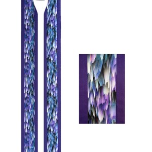 Clergy Stole, Purple Clergy Stole, Advent Clergy Stole, Lent Clergy Stole, Amethyst Clergy Stole, Personalized Embroidery on Lining