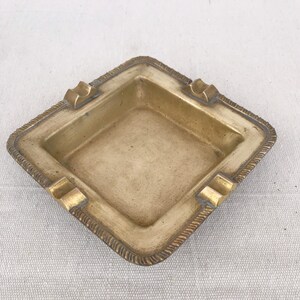 Solid brass ashtray