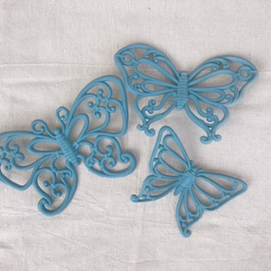 Blue butterflies wall hangings
