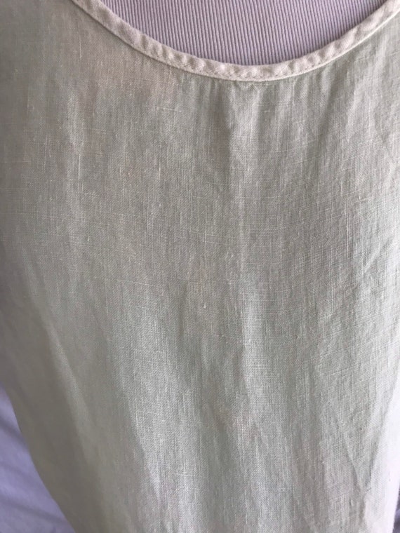 FERNE - linen pistachio tank top blouse - image 4