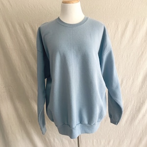 AZURE - sweatshirt cozy vintage hanes in dusty blue