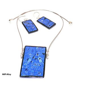 Jewelleryset blue/silver/ INFRAME image 1