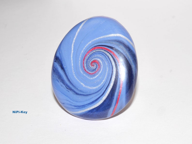 Polymer Clay Ring WHIRLWIND image 4