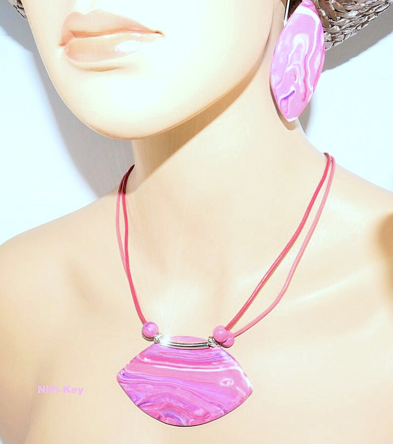 Polymer Clay Jewelryset ROSALIA image 2