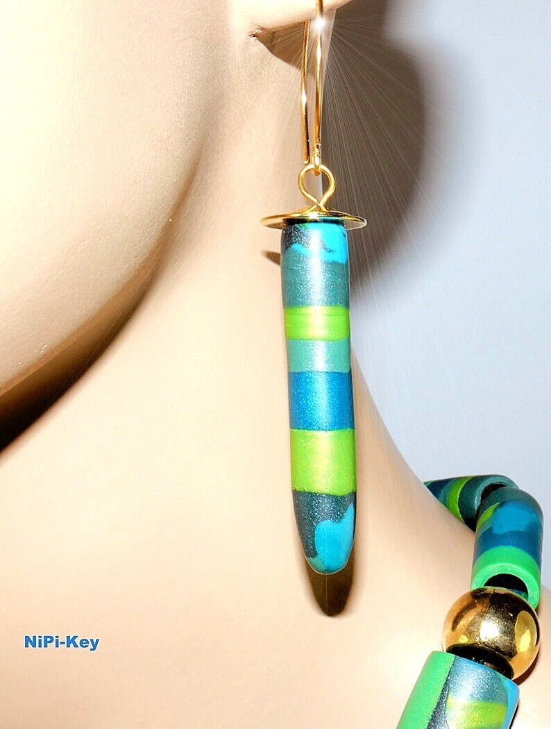 Polymer Clay Jewelryset WATERWORLD image 4