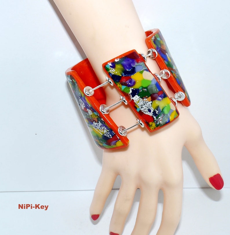 ManEGEFREITOO bangle made of polymer clay polymer clay polymer