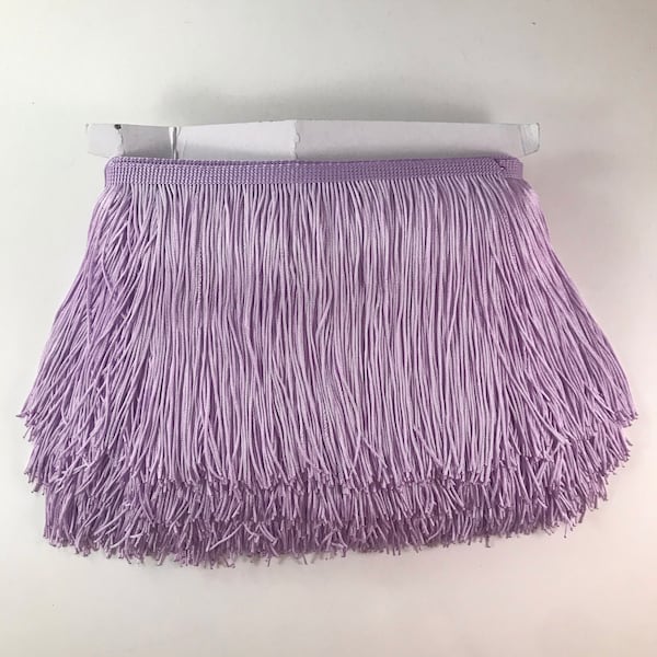 10 yard bolt 6" Lilac Light Purple Chainette Fabric Fringe Lampshade Lamp Costume Trim