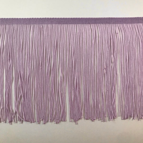 By the Yard-6" Lilac Light Purple CHAINETTE Fabric Fringe Lampshade Lamp Costume Trim
