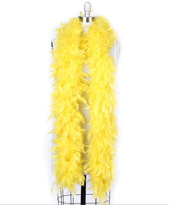 Thick 120g Chandelle Feather Boa YELLOW 6 Ft Costume/craft Etsy Israel