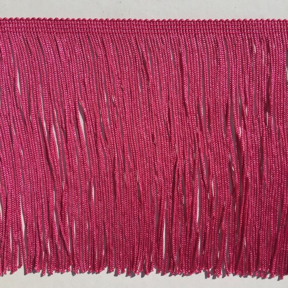 By the yard-6/" LIGHT PINK Chainette Fabric Fringe Lampshade Lamp Costume Trim