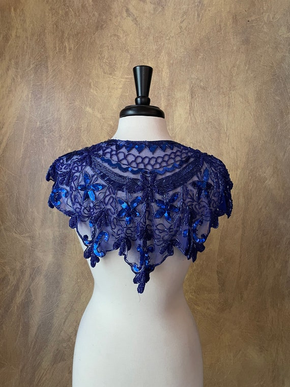 Navy sequin shop shrug