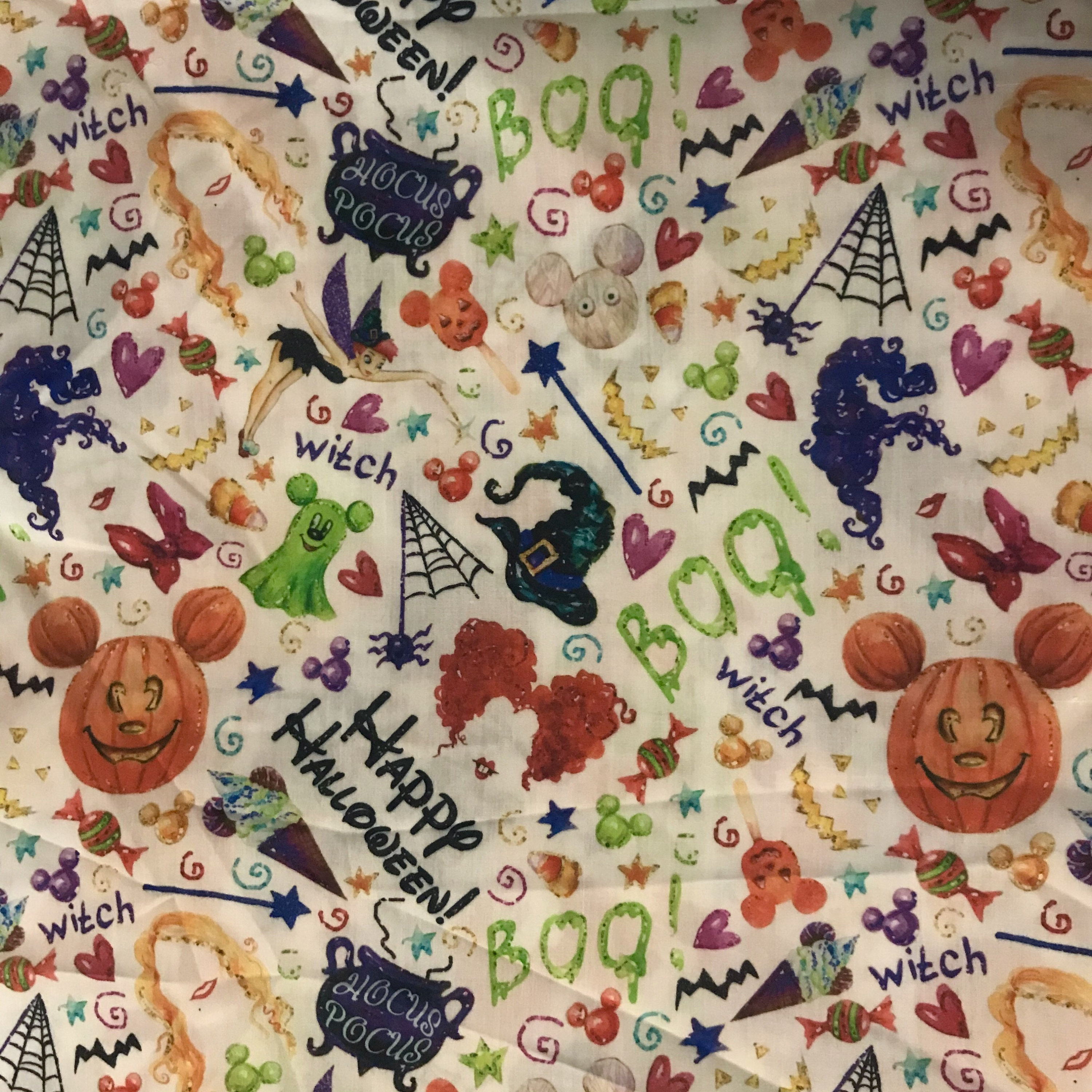 CLEARANCE 56" Wide Hocus Pocus Halloween Poly Cotton Blend Fabric - Etsy