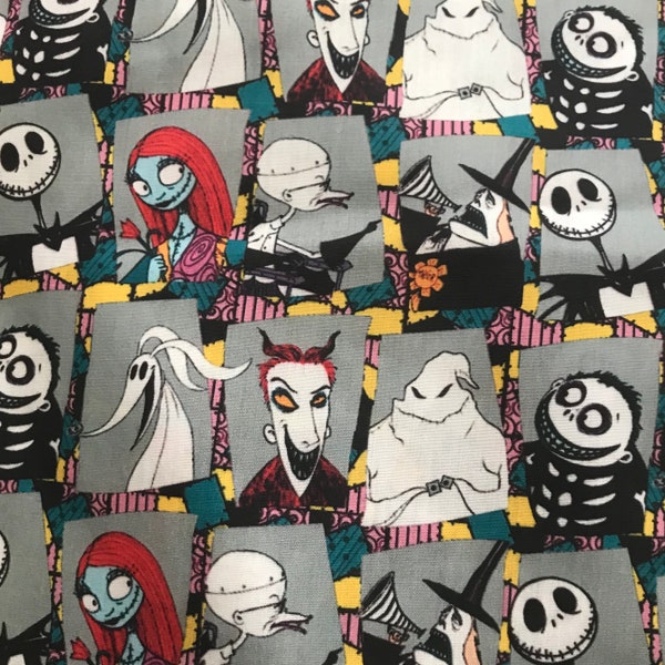 56" Wide Nightmare Before Christmas Poly Cotton Blend Fabric