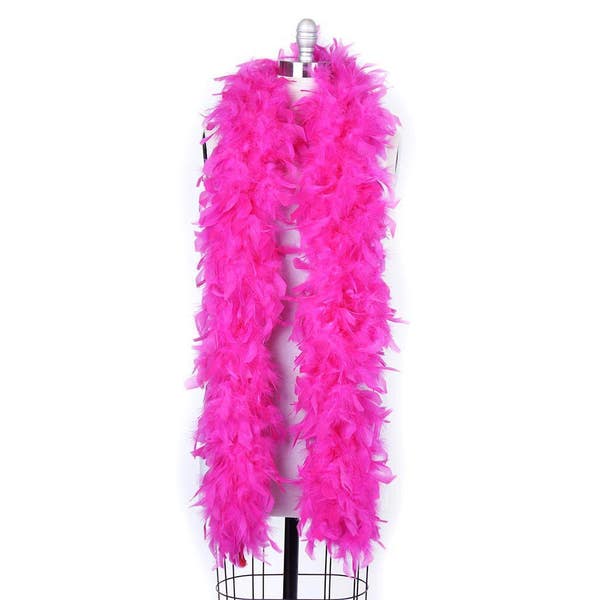Thick 120g Chandelle Feather Boa FUCHISA Hot Pink 6 ft Costume/Craft Making