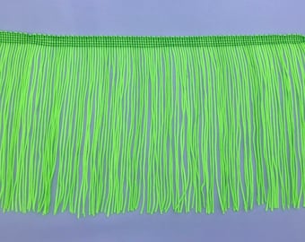lose Ware-6 &quot;NEON LIME GRÜN Chainette Stoff Fransen Lampenschirm Lampe Kostüm Trimmen