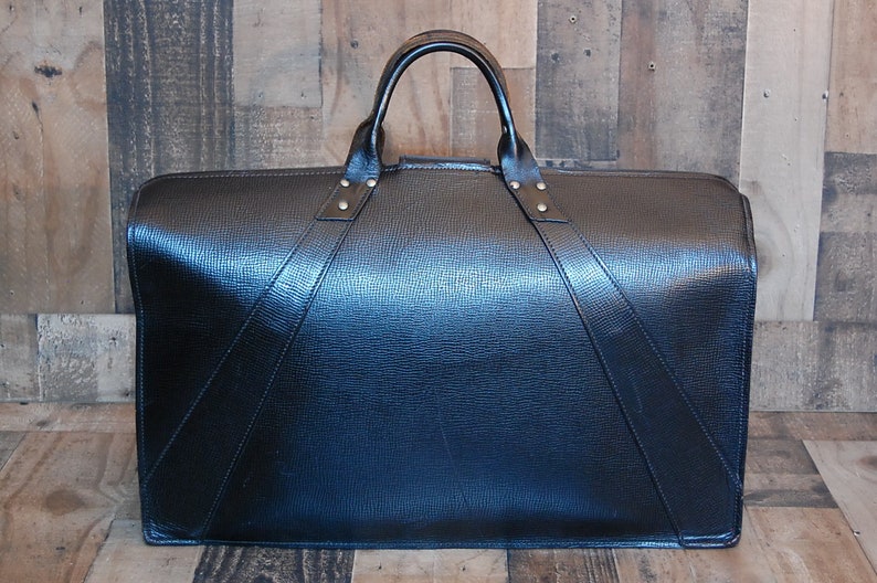 Vintage Military Leather Briefcase Large Military Issue Etsy