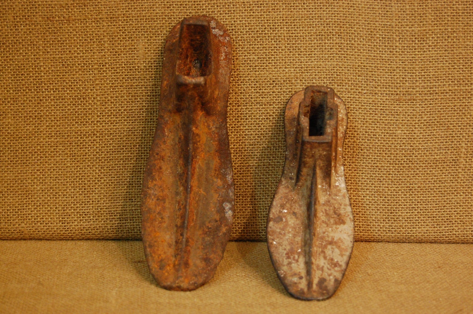 Vintage Pair Shoe Cobbler Iron Shoe Forms Metal Shoe Forms Etsy