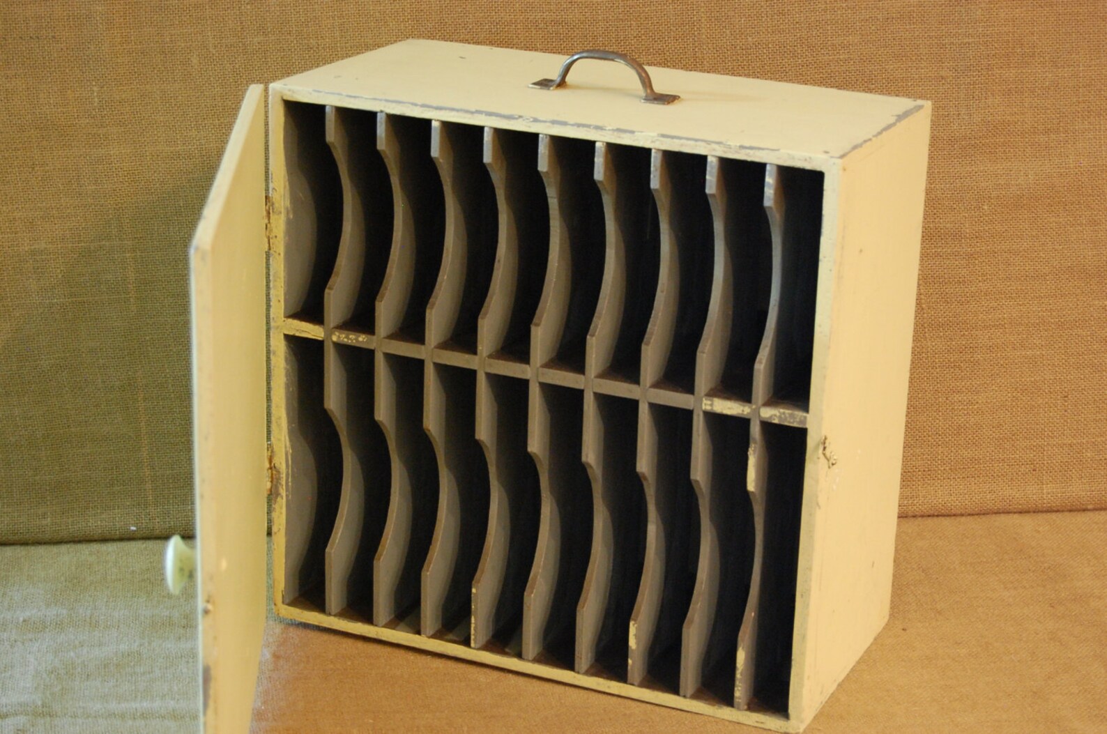 Vintage Yellow Storage Vintage Office Storage Etsy