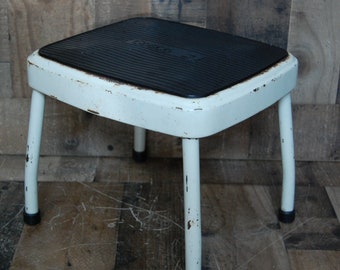 Vintage Cosco White Step Stool, Collectible Cosco, Vintage Kitchen, Kitchen Collectible