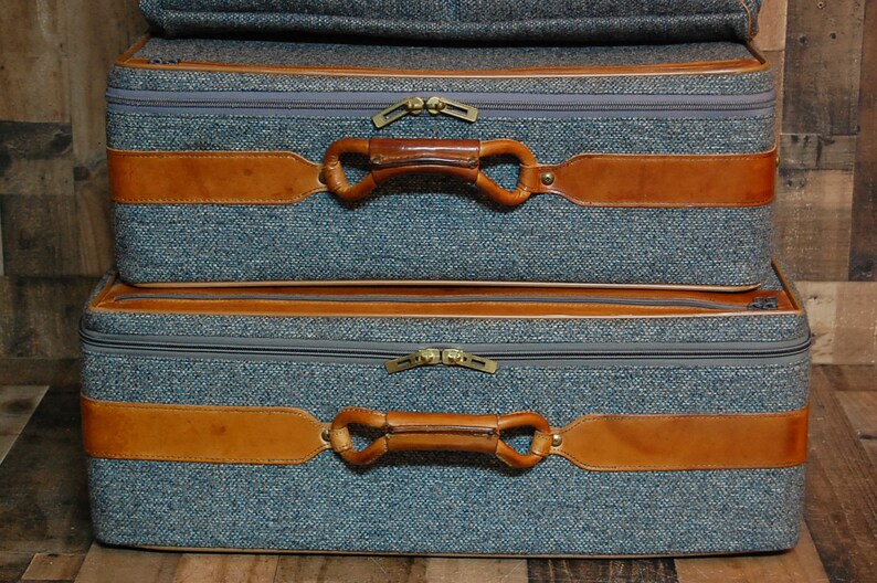 Vintage Hartmann three piece luggage set large suitcase Etsy