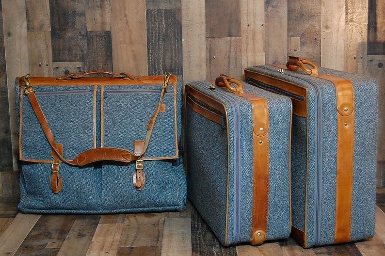 Vintage Hartmann three piece luggage set large suitcase Etsy