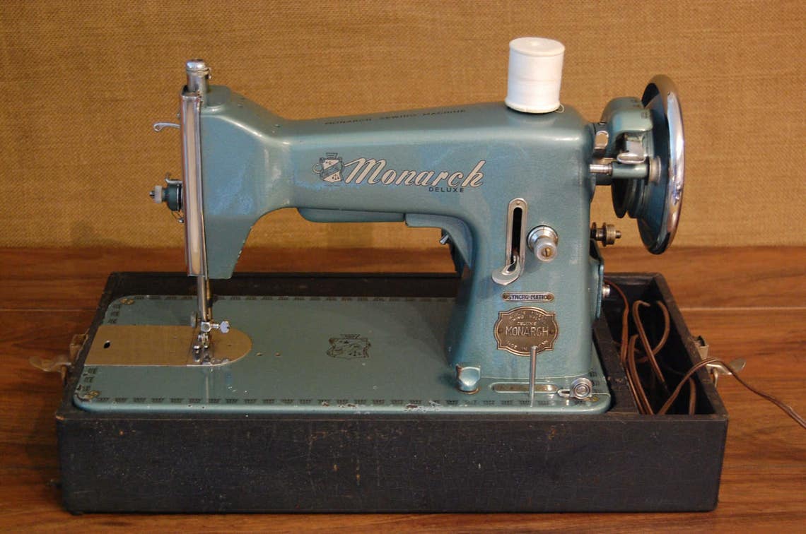 Vintage Heavy Duty Monarch sewing machine great condition Etsy