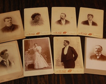 Vintage Photographs early 1900's, eight in total, black and white, very good condition, measures 6.5" x 4.5"